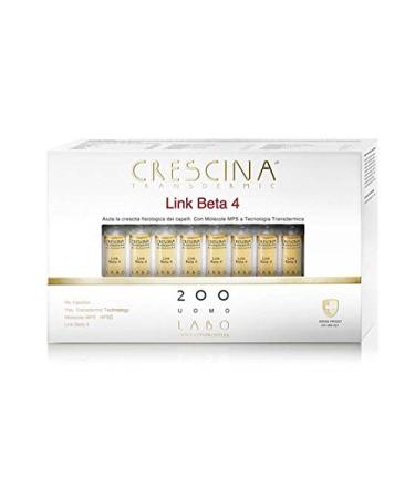 LABO CRESCINA TRANSDERMIC LINK BETA-4 Hair Regrowth 200 Men 40 Vial