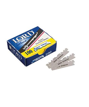 Premium Stainless Steel Cut Throat Straight Razor & Shaving Kit for Men - Includes 100 Lord Single Edge Blades - Shavette Manual Shaver - Buy Online on GoSupps.com