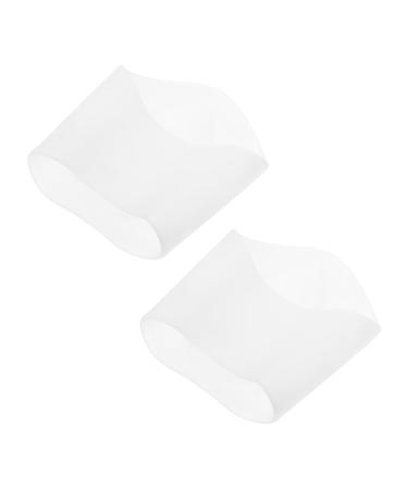NOLITOY Foot Correction Pad Foot Arch Sleeve Feet Cushions Band Gel Arch Support High Arches Support Brace Foot Pad Feet Care Pads Arch of Foot Protective Equipment White