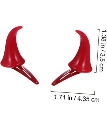 Beavorty 9 Pairs Halloween Decorative Red Horn Barrettes Cute Halloween Hair Pins demon horns Ox Horn Halloween Hairpins styling hair clips Devil Horn Hair Clips cosplay child Horn hairpin - Buy Online on GoSupps.com