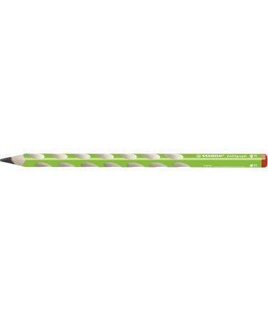Ergonomic Triangular Pencil for Right-Handers | STABILO EASYgraph Green | Pack of 2 | HB Hardness - Ideal for Comfort & Precision - Buy Online on GoSupps.com