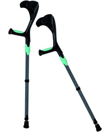 Crutch with Adjustable Underarm Fracture and Non-Slip Double Crutch for Adults with Elbow Crutches and Arm Cane for The Disabled (Color : Green) Smooth Sailing - Buy Online on GoSupps.com