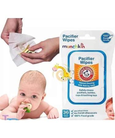 Munchkin Arm & Hammer Pacifier Wipes, 108 Count - White - Buy Online on GoSupps.com