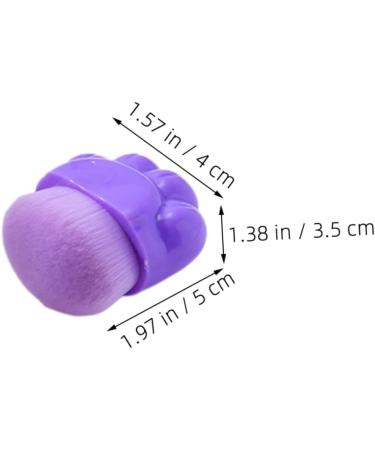 Didiseaon Portable Foundation Brush Artificial Fiber Purple Plastic Brush for Blush Brush Foundation Brush - Buy Online on GoSupps.com