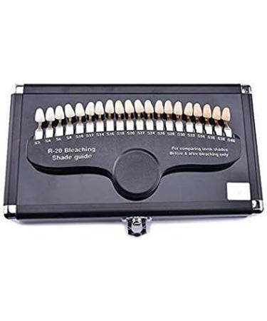 Professional R-20 Teeth Whitening Shade Guide with Mirror | 20 Color Tooth Bleaching Chart for Optimal Results - Buy Online on GoSupps.com
