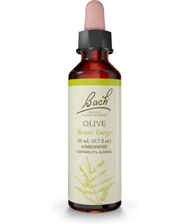 Bach Olive Flower Remedy for Energy - Natural Stress Relief, Vegan 20mL Dropper - Buy Online on GoSupps.com