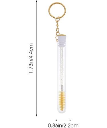 FOMIYES 10 Pcs Keychain Mascara Brush Mascarades for Women Diamond Mascara Wands with Tube Test Tube Crystal - Buy Online on GoSupps.com