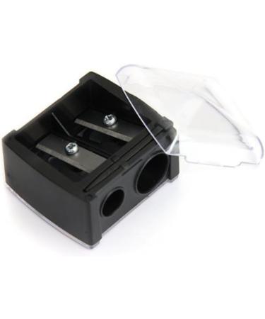 Precision Cosmetic Pencil Sharpener for Eyebrow Eyeliner 2 Holes Black - Buy Online on GoSupps.com