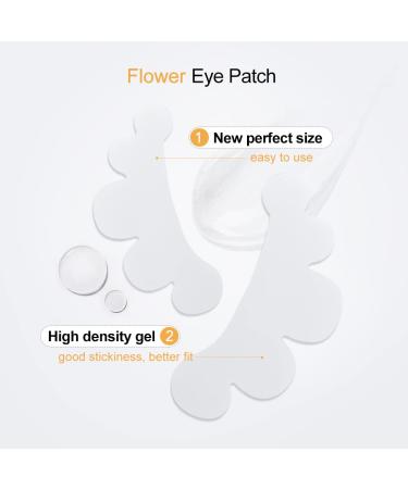 Lunamoon Eye Pads for Eyelash Extensions - 50 Pairs Flower Gold | Perfect for Lifting & Coloring Eyelashes - Buy Online on GoSupps.com