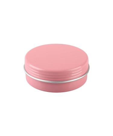 Zeoabsy 10 pieces empty 25 ml around pink aluminum screw boxes of cream cans Aluminum tart doses with screw lid 5ml aludose tin tin cans for cosmetics candle ointments with 5x spoon 1x etiquette pink 25ml