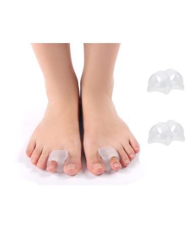 Feifanshop Gel Toe Spreader 4x Transparent Silicone Toe Extensor for Bunion Correction & Toe Alignment - Buy Online on GoSupps.com
