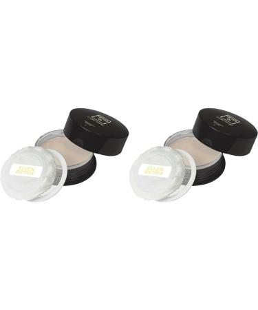 Ellen Betrix Loose Powder Transparent Natural 1 Transparent Fixing Powder for a Matt Finish with a practical powder -quaste and clever dosierer 15 g (2 -pack) Transparent Natural 15 g (2 pack)