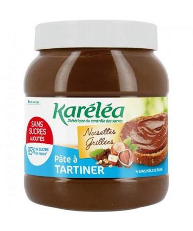 KAR L A - Controle Des Sucres P te Tartiner Aux Noisettes Sans Sucres Ajout s 750G - Lot De 3 - livraison offerte