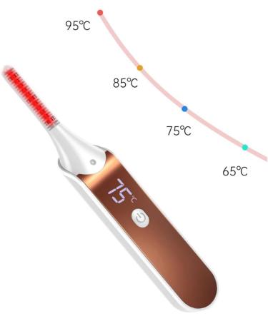 Electric Lash Curler Heated Eyelash Curler with 4 Gears Portable Reusable Makeup Tool - Buy Online on GoSupps.com