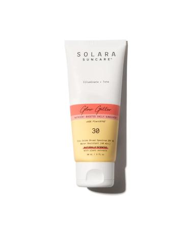 Solara Suncare - Glow Getter Body Moisturizer SPF 30 (Sport) | EWG Verified Vegan Cruelty Free Reef friendly | Natural Scent Nutrient Boosted Daily Sunscreen Water Resistant (3 fl oz | 90 ml)