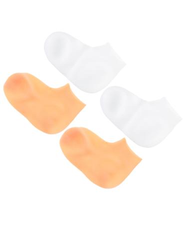 8 Pairs Exfoliating Moisturizing Socks Lotion Gloves Moisture Enhancing Socks Dry Cracked feet Socks moisturizing Socks for Cracked feet Gel Socks Girl Moisture Absorption spa sebs