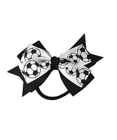 Infinity Collection Soccer Hair Accessories  Soccer Hair Bows  Soccer Ball Bow  Soccer Gift