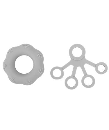 Finger Trainer Hand Strength Training Ring Expander Finger Pull Light Gray
