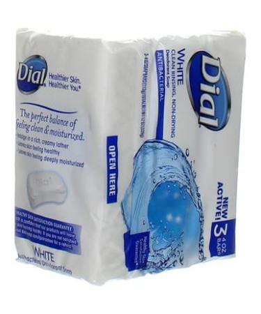 Dial Antibacterial Deodorant Soap White 4oz - Pack of 9 Bars | Antibacterial Protection | Deodorant Bar Soap - Buy Online on GoSupps.com