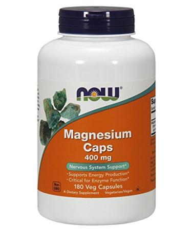 NOW Foods Magnesium Capsules 355 180 Count (Pack of 1)