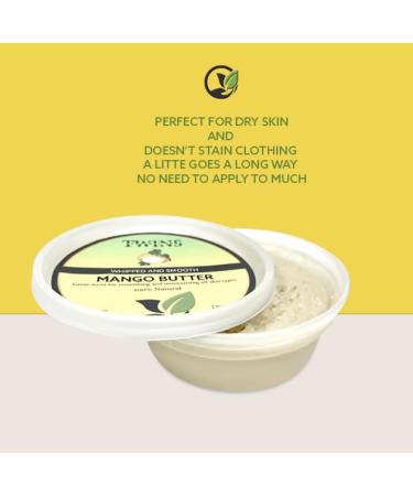 Whipped Mango Butter 8oz - All Natural Body Moisturizer for Dry Skin | Ideal for Body Butter Cream & Lotions - Buy Online on GoSupps.com