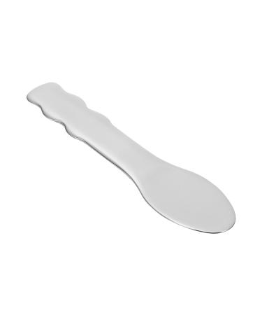 Healifty Makeup Spatula Mini Metal Cosmetic Facial Cream Spoon Face Cream Scoop Makeup Pick Spoons Spatulas Cream Spoon Cosmetic Spatula 6.5x2x0.2cm Silver