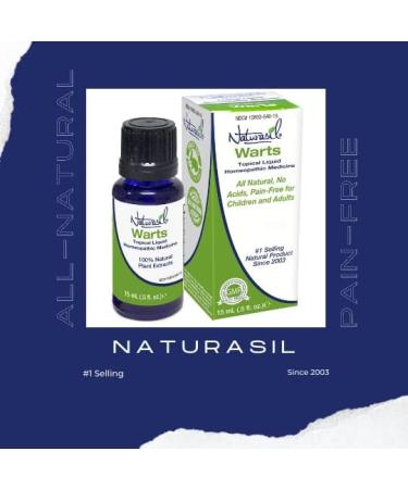 Naturasil Wart Remover - Fast-Acting All-Natural Liquid | Painless & Acid-Free | Made in USA - Buy Online on GoSupps.com
