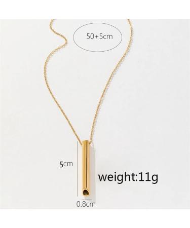 Stainless Steel Anxiety Breathing Necklace Stress Relief Meditation Necklaces Yoga Ritual Quit Smoking Anxiety Relief Jewelry - Buy Online on GoSupps.com