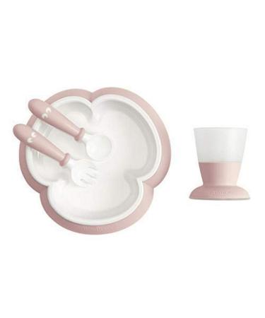 BabyBj rn Baby Feeding Set 4 pcs Powder pink