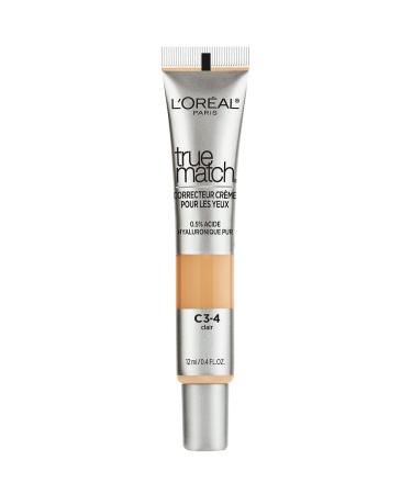 L Or al Paris True Match Eye Cream Concealer - 0.5% Hyaluronic Acid Light C3-4 0.4 fl. oz | Shop Internationally - Buy Online on GoSupps.com