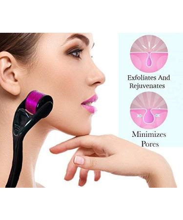 Derma Roller for Beard Hair Growth 540 Microneedles with Storage Case - 1.0mm - Buy Online on GoSupps.com