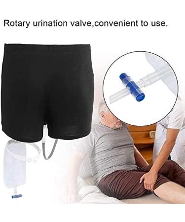 Wearable Urinal For Man Male Portable Leak Proof Incontinence Pants Silicone Urine Collector With 2 Urine Bags Easy To Use (Size : Large) - Buy Online on GoSupps.com