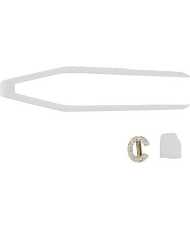 Shop Verdant Touch Hip Hop Tooth Jewelry - Shiny Gold Letter C Design for Halloween Festival | International Shipping Available - Buy Online on GoSupps.com