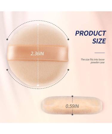 Teenitor 6PCS Soft Face Powder Puff Set - 2.36inch Velour Makeup Puffs for Setting Loose Powder - Body and Mineral Powder Applicator - Buy Online on GoSupps.com