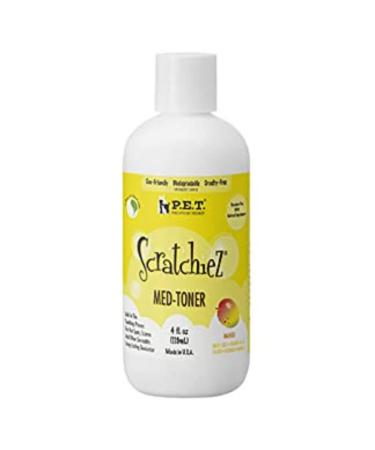 P.E.T. PURE EFFICIENT TREATMENT Scratchiez -Mango Mambo  for Hot Spots Eczema and Other Dermatitis - Eco-Friendly Biodegradable Cruelty Free Paraben Free. (Toner 4 Fl.oz)