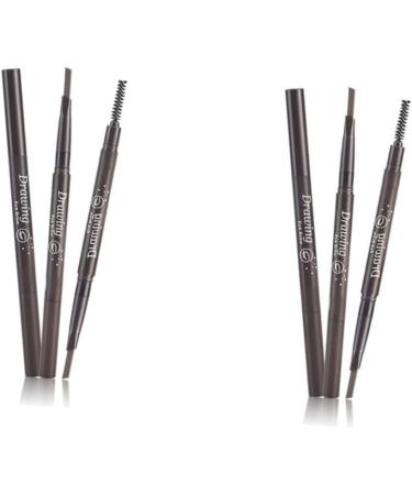 FOMIYES 2pcs 2 1 Eyebrow Pen Eyebrow Pencil Microblading Pen Eyebrow Brush To Rotate Spiral Makeup - Buy Online on GoSupps.com