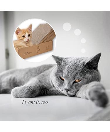 4-Pack Reversible Cat Scratch Pad | Durable Recyclable Cardboard | Rest, Grind Claws & Play | Cat Scratcher Box - Buy Online on GoSupps.com