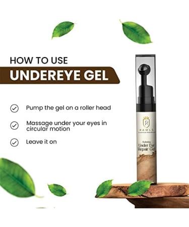 R.a.w.l.s Coffee Under Eye Cream for Dark Circles & Puffiness - 360 Massage Roller with Caffeine & Vitamins | 15 ML - Ideal for Men & Women - Buy Online on GoSupps.com