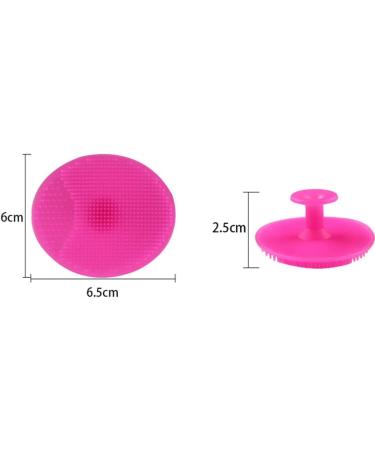 Silicone Face Scrubber Face Brush Face Wash Brush Skincare Tools Lip Scrubber for Shower Wash (Rosy)1PC - Buy Online on GoSupps.com