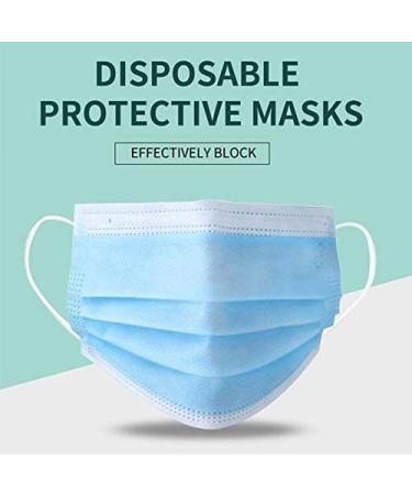 100 Pack Made in USA Disposable Face Masks - Medical Grade 3 Ply Protection for Adults - Soft & Breathable - Buy Online on GoSupps.com