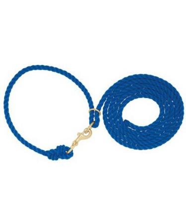 Weaver Leather Livestock Adjustable Poly Neck Rope Blue ,1/2 x 10'