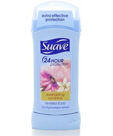 Suave 24hr Protection Antiperspirant & Deodorant Invisible Solid Everlasting Sunshine 2.6 oz (5 Pack)