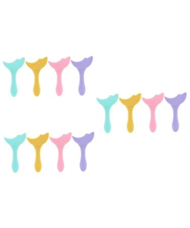 MAGICLULU 12 Pcs Eyeliner Silicone Molds Eye Makeup Stencils Lipstick Wearing Aid Eyelash Eyebrow Pencil Miss