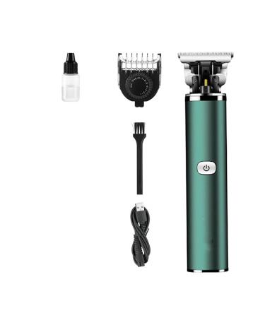 Professional Hair Clippers for Men Electric Hair Clipper Engraving T-Shaped Blade USB Rechargeable Metal Waterproof Hair Clipper (Color : OneColor)