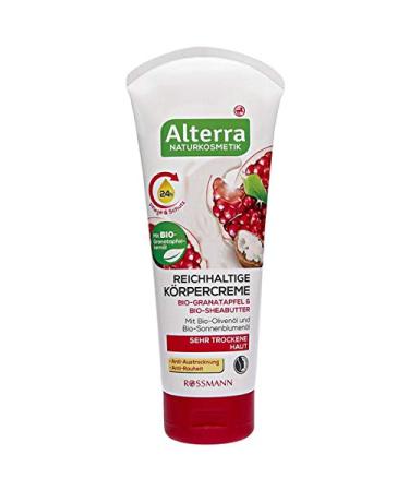 Alterra Cr me corporelle riche Grenade Bio & Beurre de Karit Bio 200 ml