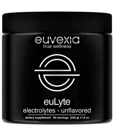 Dr Ekberg euLyte Instant Hydration Electrolytes Powder Zero Sugar Carb Calorie Unflavored Drink Mix 80+ Minerals Magnesium Potassium Calcium Trace Minerals Fasting Keto No Artificial Sweeteners