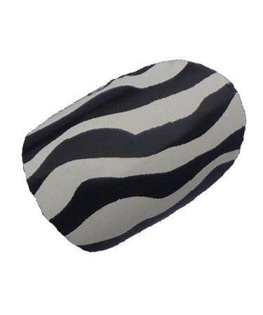 Chix Nails Nail Wraps Black White Zebra Animal Print Fingers Toes Vinyl Foils Beauty Style