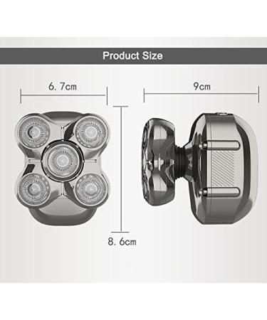 5 in 1 Head Shaver for Bald Men | Wet & Dry Rechargeable Hair Clipper | Nose Hair Trimmer & Face Washer - Ultimate Grooming Tool - Buy Online on GoSupps.com
