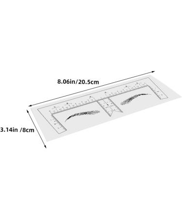  GOOHOCHY 10 Pieces Eyebrow Ruler Plastic Eyebrow Template for Makeup for Shaping Women - Buy Online on GoSupps.com