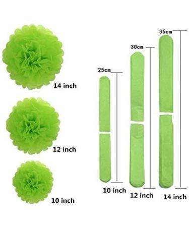 Paper Pom Poms Set - 15 Pcs of 10, 12, 14 Inch - Ideal for Wedding, Birthday, and Outdoor Decor - Buy Online on GoSupps.com